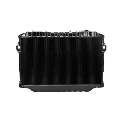 Rareelectrical - 3-Row Brass Tank Copper Radiator Compatible With 1988-1992 Toyota Land Cruiser Base 4.0L (88-92) - Image 2