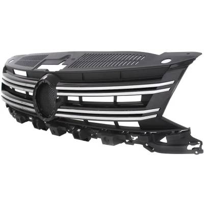 Rareelectrical - New Textured Black Grille Assembly Compatible With Volkswagen Tiguan Se 4 Cyl 2.0L Tiguan R-Line 4 - Image 3
