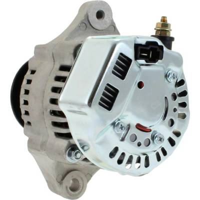 Rareelectrical - New 16 Volt 60 Amp 1-Wire Mini Race Alternator Compatible With Hi Amp 8176 8166 2230 2231 2232 Type - Image 2