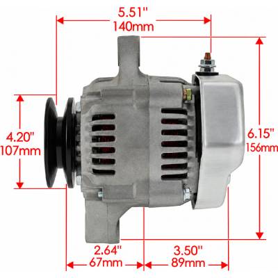 Rareelectrical - New 1Wire 35A Alternator Fits Toyota Lift Truck 3Fgc-30 5Fd-10 5Fd10 1002111660 - Image 4