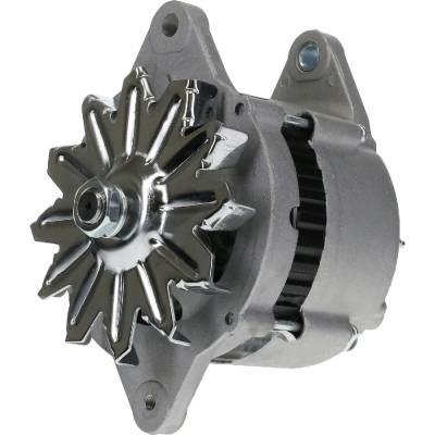 Rareelectrical - New 50A 12V Alternator External Fan Ir Compatible With Hyster Forklift Isuzu 4Bd1 3.9L 4-Cyl Diesel - Image 2
