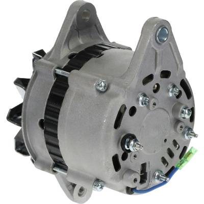 Rareelectrical - New 50A 12V Alternator External Fan Ir Compatible With Hyster Forklift Isuzu 4Bd1 3.9L 4-Cyl Diesel - Image 6