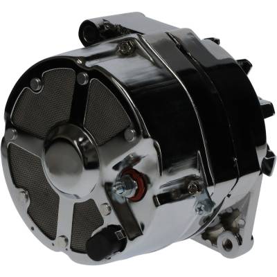Rareelectrical - 12V 105A Chrome Alternator Fits 1968-1976 Mercruiser 350 - Image 6