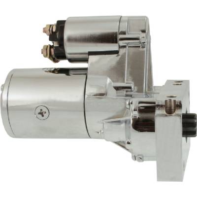 Rareelectrical - New 12V Chrome Starter Fits Chevrolet Corvette 1956-86 Del Ray 57-58 S114254s1bx - Image 2
