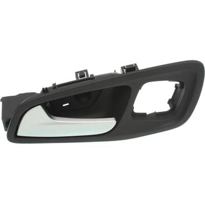 Rareelectrical - Left Front Interior Door Handle Compatible With 2013-2016 Ford Escape Black Bezel With Silver Lever - Image 4