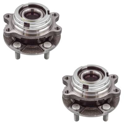 Rareelectrical - 2-Pack Front Hub Assembly Abs Compatible With Nissan Murano 2009-2012 Quest 2011 3.5L V6 5 Lug Pair - Image 2